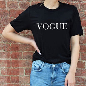 Fashion Brand Summer T Shirt Women VOGUE