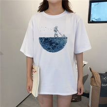 Load image into Gallery viewer, Moon printing T-shirt