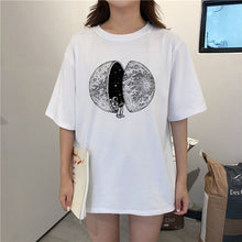 Load image into Gallery viewer, Moon printing T-shirt