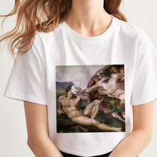 Load image into Gallery viewer, Spoof Mona Lisa women's T-shirt