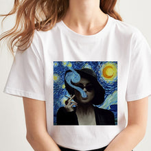 Load image into Gallery viewer, Spoof Mona Lisa women's T-shirt
