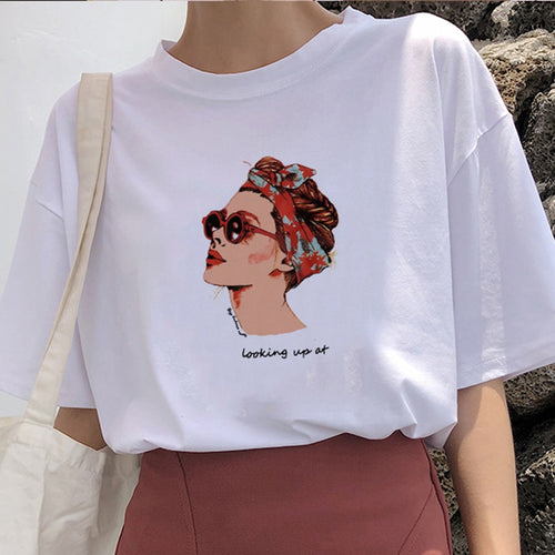 Cool printing women's T-shirt